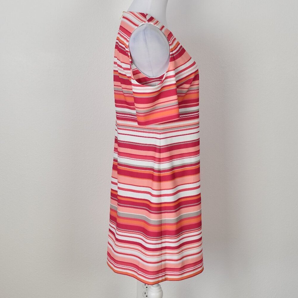 Calvin Klein Cold Shoulder Stripe Sheath Dress - 8 - Picture 6 of 9